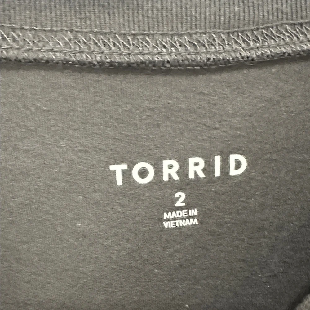 Torrid Black Graphic Long Sleeve Relax funny Sarcasm Tee plus 2X soft humor gift